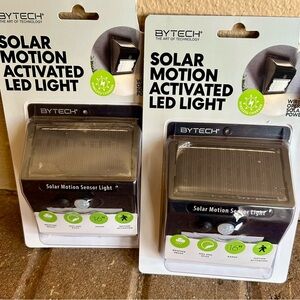 BYTECH Solar Motion Sensor Activated LED Light Set of 2